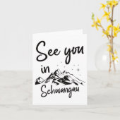 Tot ziens in Schwangau Duitsland Vakantie Ski Kaart (Gele Bloem)