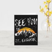 Tot ziens in St. Englmar Duitsland Vakantie Ski 1 Kaart (Gele Bloem)