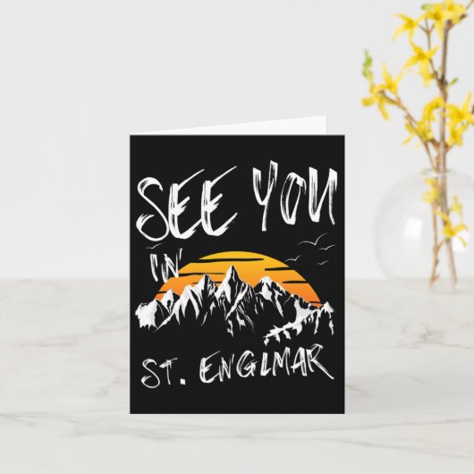 Tot ziens in St. Englmar Duitsland Vakantie Ski 1 Kaart (Gele Bloem)