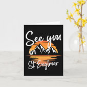 Tot ziens in St. Englmar Duitsland Vakantie Ski Kaart (Gele Bloem)