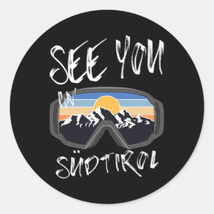 Tot ziens in Südtirol Wandelen Italië Vakantie Ski Ronde Sticker