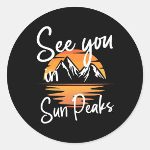 Tot ziens in Sun Peaks Vakantie Ski Ronde Sticker