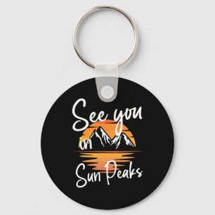 Tot ziens in Sun Peaks Vakantie Ski Sleutelhanger