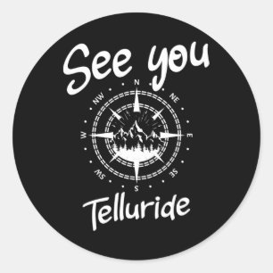 Tot ziens in Telluride Verenigde Staten Vakantie S Ronde Sticker