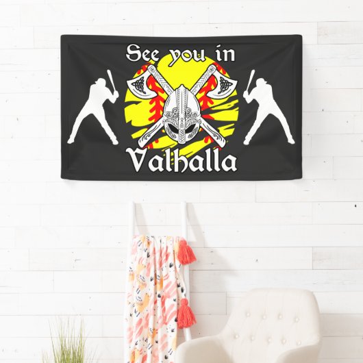 Tot ziens in Valhalla Softball Spandoek (Insitu)