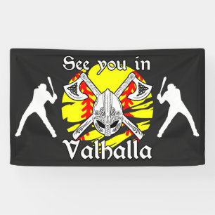 Tot ziens in Valhalla Softball Spandoek