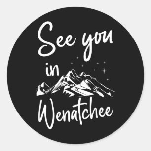 Tot ziens in Wenatchee USA Vakantie Ski Ronde Sticker