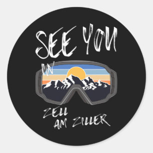 Tot ziens in Zell am Ziller Tirol Vakantie Ski Gog Ronde Sticker