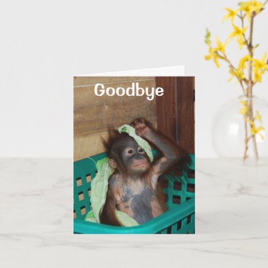 Tot ziens, je zult gemist worden kaart (Gele Bloem)