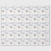 Tot ziens juffrouw Hallo mevrouw Bruidsboeket Brui Cadeaupapier (Vlak)