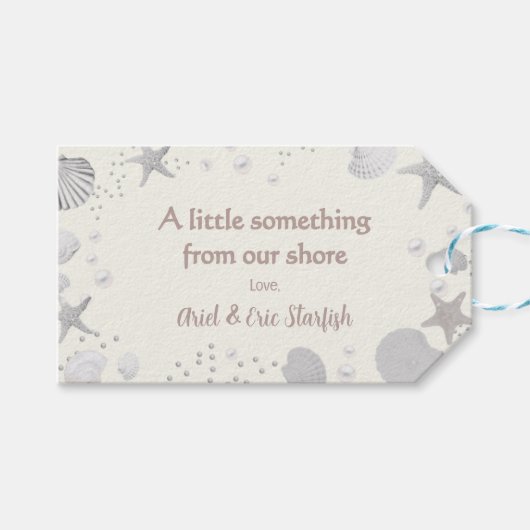 Tot Ziens Kleine Parel Cadeaulabel (Voorkant (Horizontaal))