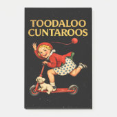 Tot ziens Klootzakroos Grappige Sarcastische Retro Post-it® Notes (Voorkant)