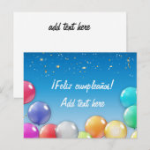 Tot ziens kompleaños! Spaanse vogelkaart Briefkaart (Voorkant / Achterkant)