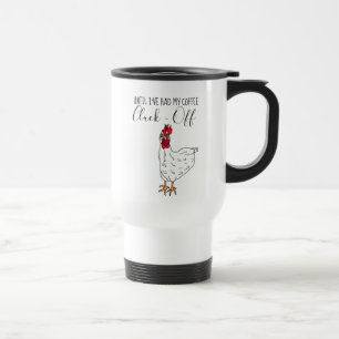 Tot ziens, kopje koffie, lazer op Leuke Kip Reisbeker