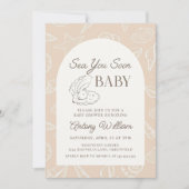 Tot Ziens Kust Baby Shower Uitnodiging (Voorkant)