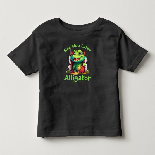 Tot ziens later Alligator Kinder Shirts (Voorkant)