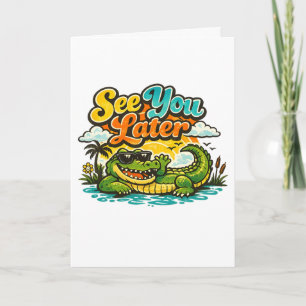 Tot ziens later Alligator na een tijdje Krokodil Kaart