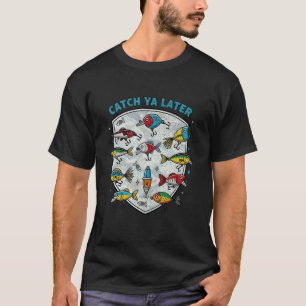Tot Ziens Later Vissen Camouflage Visser T-shirt