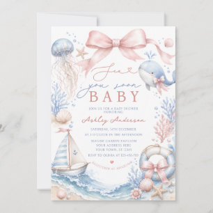 Tot Ziens Meisje Baby Borrel Kaart
