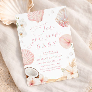 Tot ziens meisje baby shower kaart