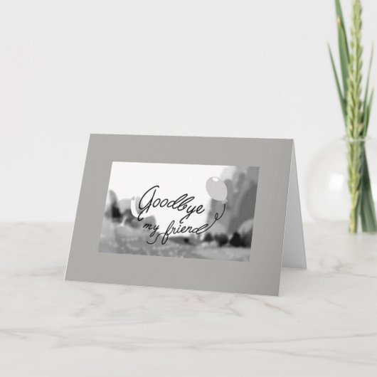 ** TOT ZIENS MIJN VRIEND** IK WENS JE HET BESTE KAART (Voorkant)