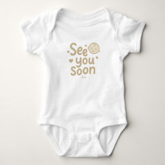 Tot Ziens" Mooie Neutrale Baby Ontwerp Romper