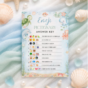 Tot Ziens Oceaantje Baby Shower Emoji Antwoord Sle Kaart