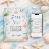 Tot Ziens Ocean Baby Shower Bedankt