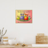 Tot ziens om gelukkig te zijn! poster (Keuken)