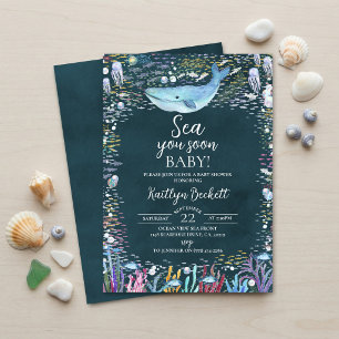 Tot Ziens Onder Zee Baby Borrel Kaart