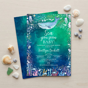 Tot Ziens Onder Zee Baby Borrel Kaart