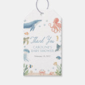 Tot ziens onder zee Baby Shower Cadeaulabel (Voorkant)