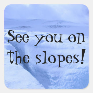 Tot ziens op de Slopes Sticker