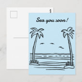 Tot ziens op zee! briefkaart (Voorkant / Achterkant)