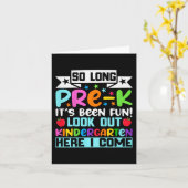 Tot ziens Pre K kleuterschool hier afgestudeerd la Kaart (Gele Bloem)