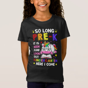 Tot ziens Pre-K kleuterschool hier kom ik T-shirt