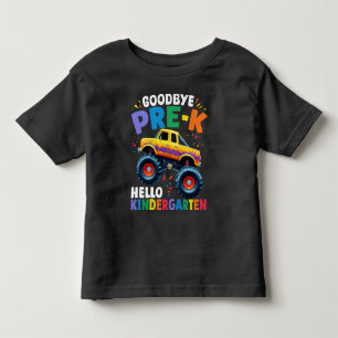 Tot ziens Pre-k Monster Truck Afstudeerfeest Jonge Kinder Shirts