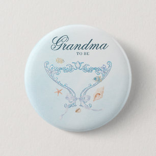 Tot Ziens Rococo Oma Wordt Babyshower Ronde Button 5,7 Cm