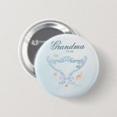 Tot Ziens Rococo Oma Wordt Babyshower Ronde Button 5,7 Cm (Voorkant /achterkant)