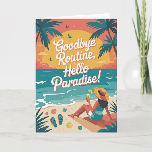 Tot ziens Routine, Hallo Paradijs Kaart (Voorkant)