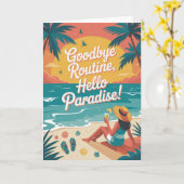 Tot ziens Routine, Hallo Paradijs Kaart (Gele Bloem)