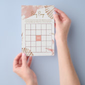 Tot Ziens Schatje Baby Borrel Bingo Spel Flyer (Hand)