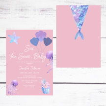 Tot Ziens Schatje Baby Ocean Roze Baby Shower