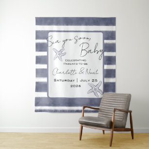 Tot Ziens Schatje Baby Shower Horizontale Achtergr Wandkleed