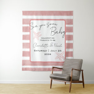 Tot Ziens Schatje Baby Shower Horizontale Achtergr Wandkleed
