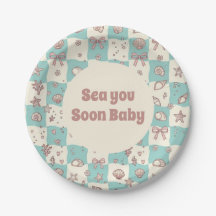 Tot Ziens Schatje Baby Shower Papieren Borden