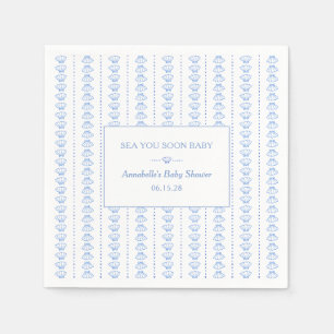 Tot Ziens Schatje! Blauwe Kust Baby Shower Servet