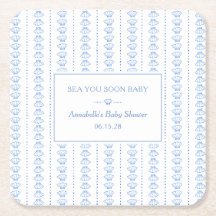 Tot ziens schatje! Blauwe Kuststrand Baby Shower