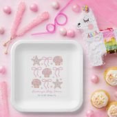 Tot Ziens Schatje Coastal Baby Shower  Papieren Bordje (Feest)