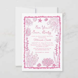 Tot Ziens Schatje Kust Baby Shower Kaart